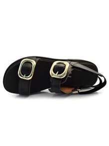 Women's Platform Sandal With Tractor Buckle Comfortable Vizzano Blogger Launch - màu đen - Xem 5