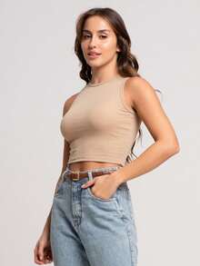 Women Tank Tops & Camis - Màu be - Xem 3