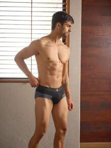 Men's Trusa Style Boxer Shorts, Cotton - Lycra, With Breathable And Adjustable Technology - Alfani Underwear - 橘色 - 查看 5