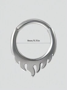 1 pieza Pendiente de cartílago, hélix, oreja tragus, nariz de acero inoxidable con diseño de araña, murciélago, serpiente, estrella