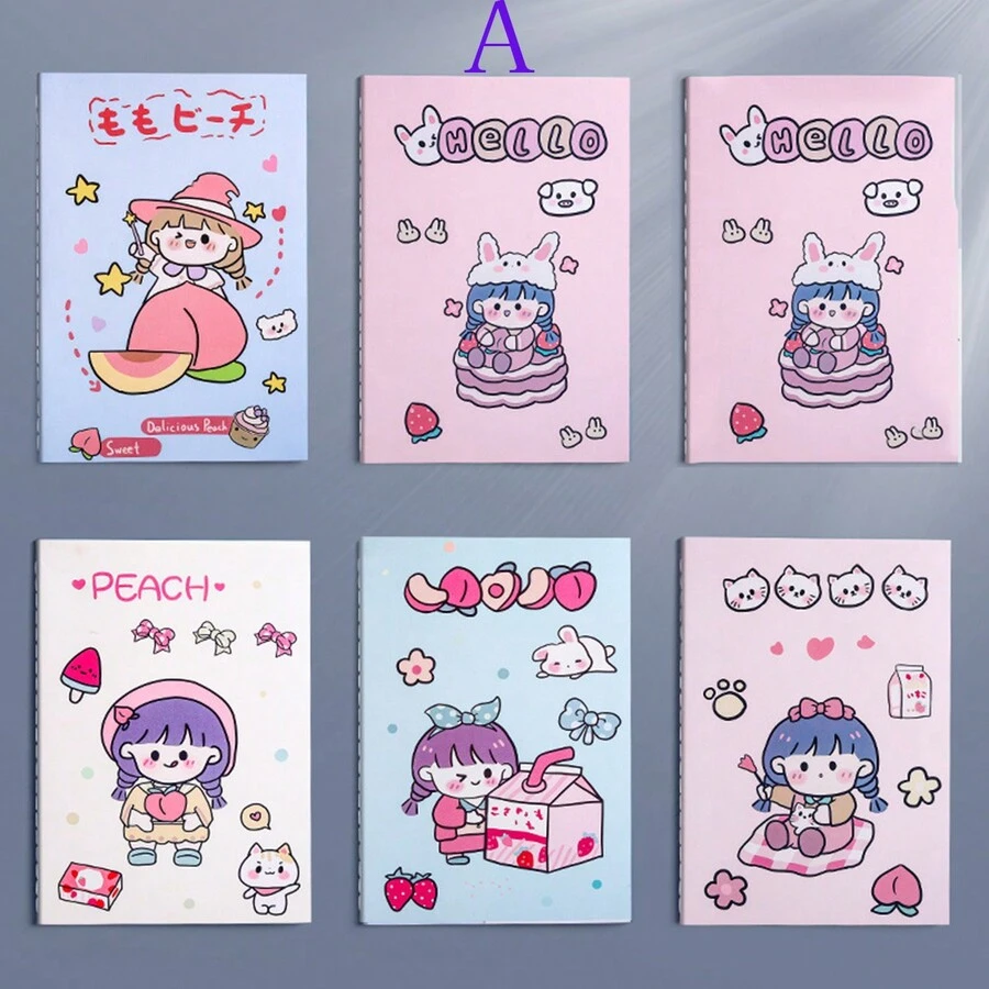 5 Notebooks For Students To Use Simple Style Creativity To Thicken Exercise Books Homework Notebook Is Cute - Multicolor - View 1