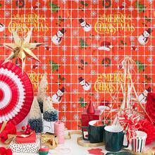 1 Stück Weihnachts-Folien-Fransen-Vorhang Weihnachts-Party-Dekoration 1 Stück 2 m rot silber grün Lametta Fransen Party Fotohintergrund Girlande Hintergrund für Weihnachten, Neujahr, Ugly Sweater Party, Halloween, Halloween Dekoration - 1 Stück - Übersicht 11
