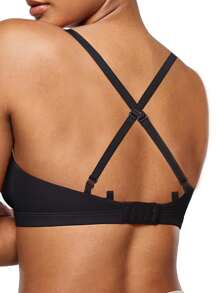 3 件套女士性感薄款柔软舒适透气日常文胸套装，内衣