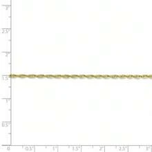 The Black Bow 1.8mm 10k Yellow Gold Diamond Cut Hollow Rope Chain Necklace