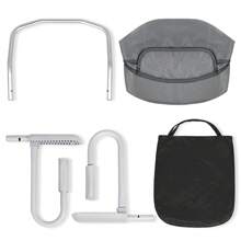 Froadp Baby Table Seat Booster Child Chair Foldable High Chair With Non-Slip Handle & Belt & Storage Bags Child High Chair For 2-8cm Thick Table - 灰色 - 查看 5
