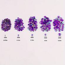 1000/500 bucăți 2mm/3mm/4mm/5mm Cristal de jeleu transparent cu spate plat, strasuri de bricolaj, strasuri de rășină în formă rotundă pentru meșteșuguri, pantofi, decor artistic, recipiente pentru machiaj, strălucire în întuneric