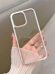 简易亚克力透明手机壳适用于 17 Pro Max/17 Pro/17 Air/17/16 Pro Max/16/16 Pro/16 Plus/11/15/15 Pro/15 Pro Max/12/13/14 Pro Max/XS/XR/11 Pro/11 Pro Max/12 Pro/12 Pro Max/13 Pro/13 Pro Max/7 Plus/14 Pro/14 Pro Max/14 Plus/7 Plus/8 Plus/8/SE2/12 Mini/13 Mini，耐用且抗黄变的硬壳 - 銀色 - 查看 3