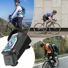 ROCKBROS Waterproof Touchscreen Seat Tube Package For 5.8 /6 Bicycle Accessories Bicycle Bag Front Wheel Phone Bicycle Accessories - 黑色 - 查看 6