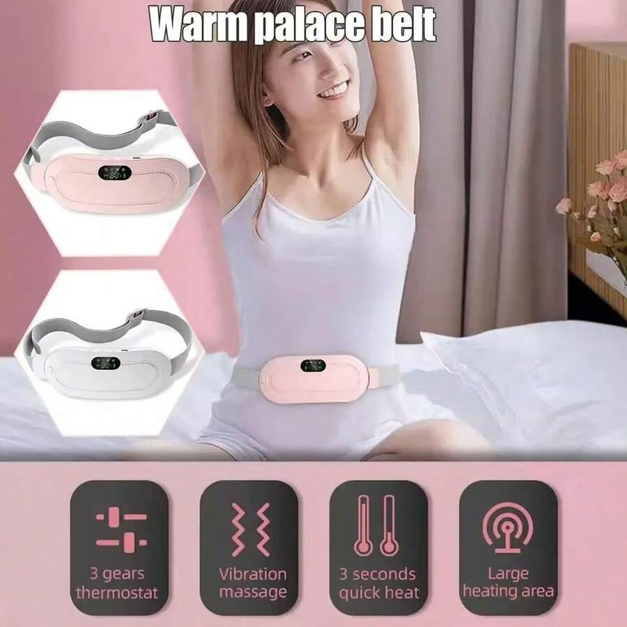 1PC Heating Belt For Menstrual Cramps Portable Heating Pad With 3Speed