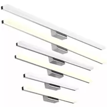 Modern Bathroom Light Fixtures Over Mirror 16/24/32/46/48 Inch Chrome Bathroom Vanity Light Bar For Bathroom Wall Sconce 3000K Or 6500K - 32inch-Cool White - View 1