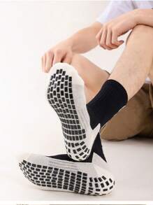 Anti-Slip Calf Football Socks For Adults And Youth - 綠色 - 查看 2