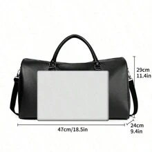 1 件大容量复古行李袋，男女皆宜，PU 皮革旅行袋，短途旅行手提包，休闲手提行李袋，行李袋，搬家储物袋，旅行袋，旅行整理袋，机场旅行服装，旅行用品，行李袋，圣诞礼物创意，男士礼物，男士礼物，男朋友，爸爸，生日礼物，男士礼物，圣诞礼物，健身包，运动包，训练包，假期，感恩节，感谢礼物，旅行箱，过夜包，行李袋，周末包，行李袋，手提包，大学包，行李袋，周末包，医院包，冬季 - 黑色 - 查看 8