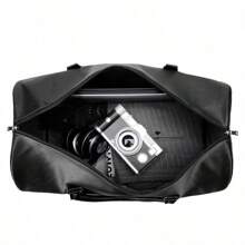 1 件大容量复古行李袋，男女皆宜，PU 皮革旅行袋，短途旅行手提包，休闲手提行李袋，行李袋，搬家储物袋，旅行袋，旅行整理袋，机场旅行服装，旅行用品，行李袋，圣诞礼物创意，男士礼物，男士礼物，男朋友，爸爸，生日礼物，男士礼物，圣诞礼物，健身包，运动包，训练包，假期，感恩节，感谢礼物，旅行箱，过夜包，行李袋，周末包，行李袋，手提包，大学包，行李袋，周末包，医院包，冬季 - 黑色 - 查看 7