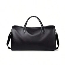 1 件大容量复古行李袋，男女皆宜，PU 皮革旅行袋，短途旅行手提包，休闲手提行李袋，行李袋，搬家储物袋，旅行袋，旅行整理袋，机场旅行服装，旅行用品，行李袋，圣诞礼物创意，男士礼物，男士礼物，男朋友，爸爸，生日礼物，男士礼物，圣诞礼物，健身包，运动包，训练包，假期，感恩节，感谢礼物，旅行箱，过夜包，行李袋，周末包，行李袋，手提包，大学包，行李袋，周末包，医院包，冬季 - 黑色 - 查看 4