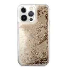 Guess Funda Brillante para iPhone 13 Pro en Color Dorado - Dorado - Ver 3