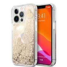 Guess Funda Brillante para iPhone 13 Pro en Color Dorado - Dorado - Ver 1