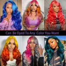13x6 Ginger Lace Front Wigs Human Hair Straight Ginger Orange Lace Front Wigs Human Hair Orange Frontal Wigs Human Hair For Women Pre Plucked With Baby Hair 180% Density - 613 - 查看 6