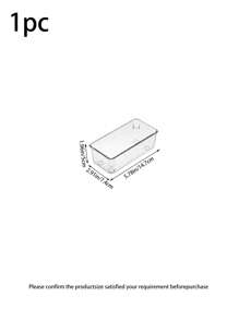 1/7 szt. Wielofunkcyjny modułowy organizer szuflady na toaletkę, przezroczyste plastikowe pudełko do przechowywania kosmetyków na pędzle, biżuterię, szminki, narzędzia do makijażu - Przezroczysty - Zobacz 17