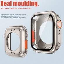 Screen Protector Cover Compatible With Apple Watch 46mm 42mm 44mm 45mm 40mm 41mm Hard PC Front Rear Bumper Case Compatible With Apple Watch 10 9 8 7 6 5 4 Change To Ultra