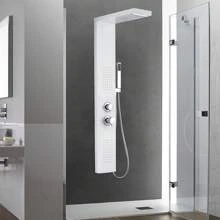Froadp Shower Column Stainless Steel Shower System Rainfall Shower With Shower Head, Hand Shower, Massage Jets For Shower And Bath - White - View 7
