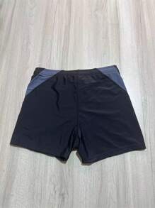 Men's Swim Trunks, Athletic Square Cut, Comfortable And Slim-Fit, Perfect For Beach And Swimming - Black - View 5