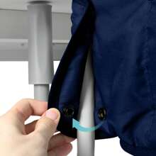 Froadp Baby Table Seat Booster Child Chair Foldable High Chair With Non-Slip Handle & Belt & Storage Bags Child High Chair For 2-8cm Thick Table - 藍色 - 查看 7