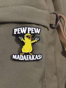 1 件独特可爱小黄鸭/可爱小狗卡通动物金属胸针 - 男女街头风格配饰服装围巾装饰 - 彩色 - 查看 12