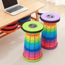 Portable Folding Stool Bench With Handle Fishing Compact - Màu xanh lam - Xem 6