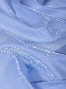 1 pieza de tela de gasa con textura de meteoro brillante, textura de corteza, para ropa DIY, tela de fondo decorativo - Multicolor - Ver 27