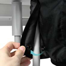 Froadp Baby Table Seat Booster Child Chair Foldable High Chair With Non-Slip Handle & Belt & Storage Bags Child High Chair For 2-8cm Thick Table - 黑色 - 查看 7