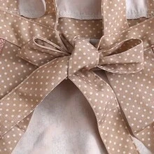 1 pieza Delantal de lona impermeable y resistente al aceite - Diseño floral, cinturón ajustable, tela transpirable, nuevo pañuelo a prueba de aceite y manchas para cocina y hogar - Multicolor - Ver 9