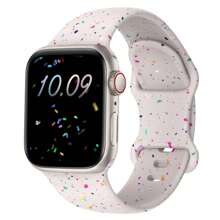 Correa deportiva compatible con Apple Watch de 38mm, 40mm, 41mm, 42mm, 44mm, 45mm, 46mm, 49mm para mujeres y hombres, correa de silicona suave de plástico compatible con iWatch Series Ultra SE 11 10 9 8 7 6 5 4 3 2 1 - 38/40/41 mm - Ver 11