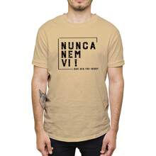 Men's 100% Cotton T-Shirt With Never Even Seen Phrase Printed New Blouse - 米色 - 查看 1