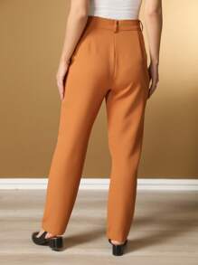 Women's Pants/Tailored Pants/Basic Pants/Elegant Pants/Skinny Pants/Blogger Pants/Fashion Pants - 卡其色 - 查看 3