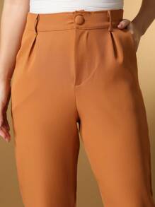 Women's Pants/Tailored Pants/Basic Pants/Elegant Pants/Skinny Pants/Blogger Pants/Fashion Pants - 卡其色 - 查看 5