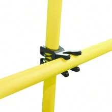 Froadp Jump Bar Set, Training Bars For Fitness, Jumping Power, Dribbling And Agility (15 Bars - 100cm, 10 X Bases, 10 Clips) - Yellow - View 6
