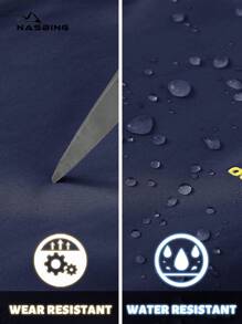 NASBING Women's Winter Thermal Lined Pants Waterproof Windproof Ripstop Softshell Warm 4-Way Stretch Zip-Fly Side Elastic Waist 2 Secure Zipper Pockets Snow Ski Pants Hiking Camping Outdoor Sport - 藏蓝色 - 查看 5