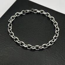 E&M 316L Stainless Steel Silver Padlock Bracelet - Bạc - Xem 1