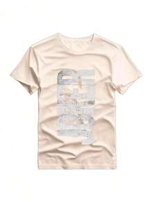 Joker Printed T-Shirt, Casual Short Sleeve Summer T-Shirt Promotion - Màu be - Xem 1