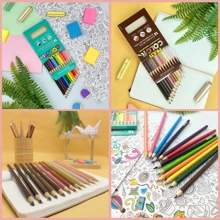 Multicolor Colored Pencils For Coloring Painting Drawing School Supplies - Choose Your Kit - 2 聯合國多色 24 - 查看 6