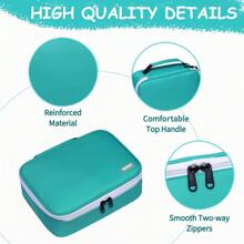 VASCHY 1 stuks multifunctionele thermisch geïsoleerde lunchboxtas, draagbare studententas, waterdichte koeltas, gemakkelijk schoon te maken bento-tas voor school, perfect voor buitenshuis, reizen en terug naar school, keuken, picknickactiviteiten, feest, studentenmaaltijd, klaslokaal