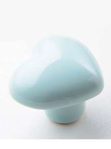1pc Ceramic Heart Shaped Cabinet Handle, Cute Cartoon Design Drawer Pull For Kids Wardrobe - Multicolor - View 19