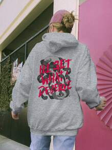 Punk Emo Sweatshirt I'll Get What I Deserve Meme  1270 Flow Fx - Grey - View 5