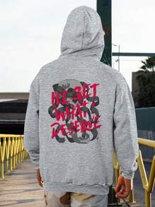 Punk Emo Sweatshirt I'll Get What I Deserve Meme  1270 Flow Fx - Grey - View 7