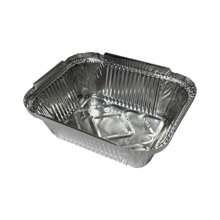 WISDOM 1/1.5/2.25LB Oblong Foil Take Out Container 500pack/Box - Disposable Aluminum Food Storage And Catering - 1LB-長方形 500個 - 查看 4