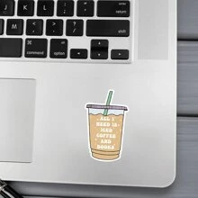 1 miếng dán vinyl chống thấm nước cho Kindle và máy tính xách tay, quà tặng cho người yêu sách, miếng dán bình nước, decal đọc sách, món quà hoàn hảo cho cà phê đá và người yêu sách 2x3,1 inch - Nhiều màu - Xem 4