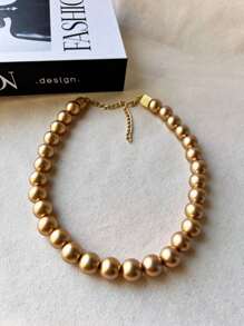 Vintage Gold Ball Necklace Ball 14 - 金色 - 查看 2