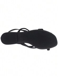 Beira Rio Women's Black Flat Sandals - 8431.207 - màu đen - Xem 6