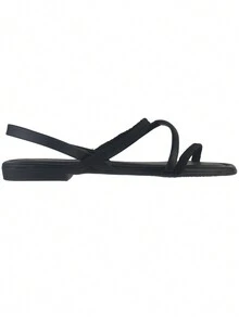 Beira Rio Women's Black Flat Sandals - 8431.207 - màu đen - Xem 1
