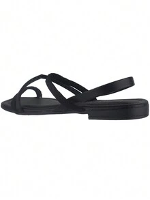Beira Rio Women's Black Flat Sandals - 8431.207 - màu đen - Xem 2
